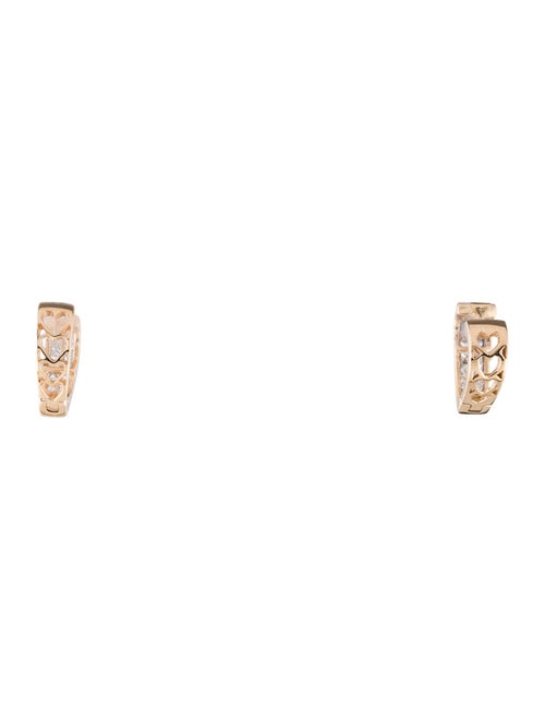Earrings 14K Diamond Huggie Earrings