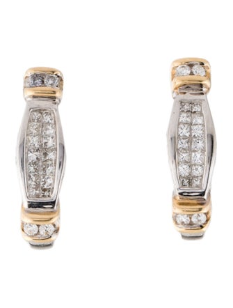Earrings 14K Diamond Earclips