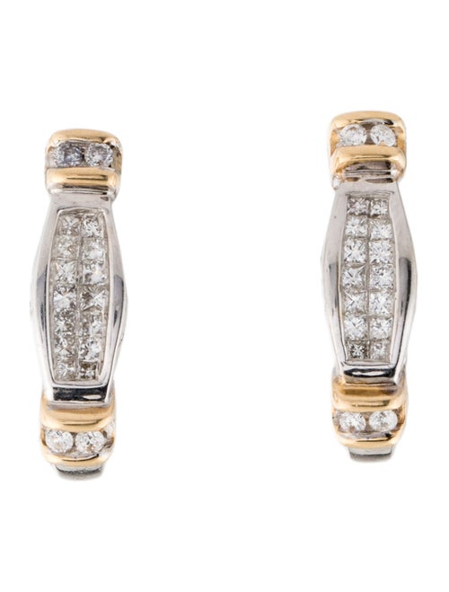 Earrings 14K Diamond Earclips