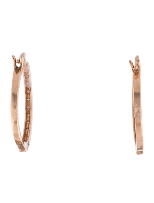 Earrings 14K Diamond Hoop Earrings Set