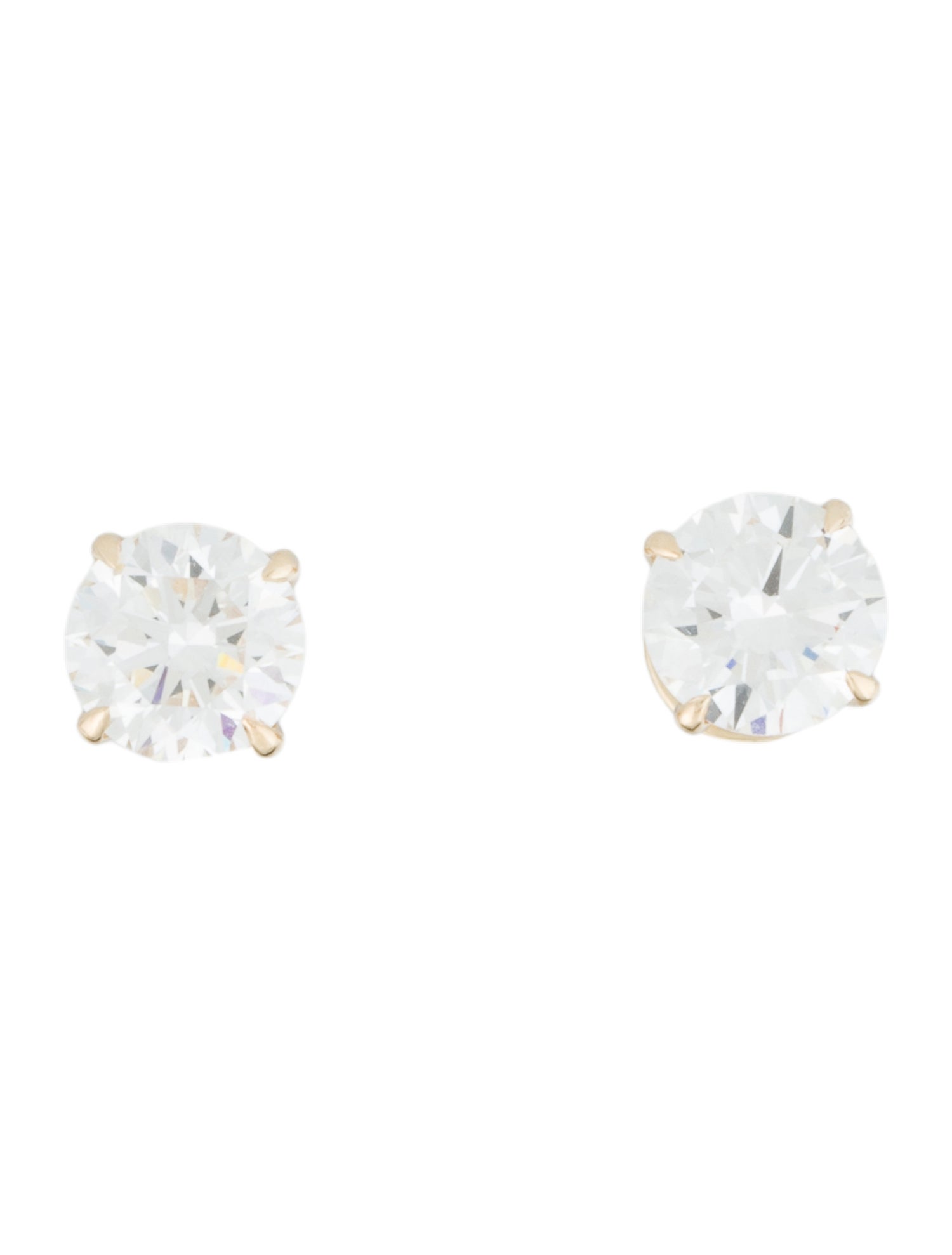 Earrings 14K 2.07ctw Lab-Grown Diamond Stud Earrings
