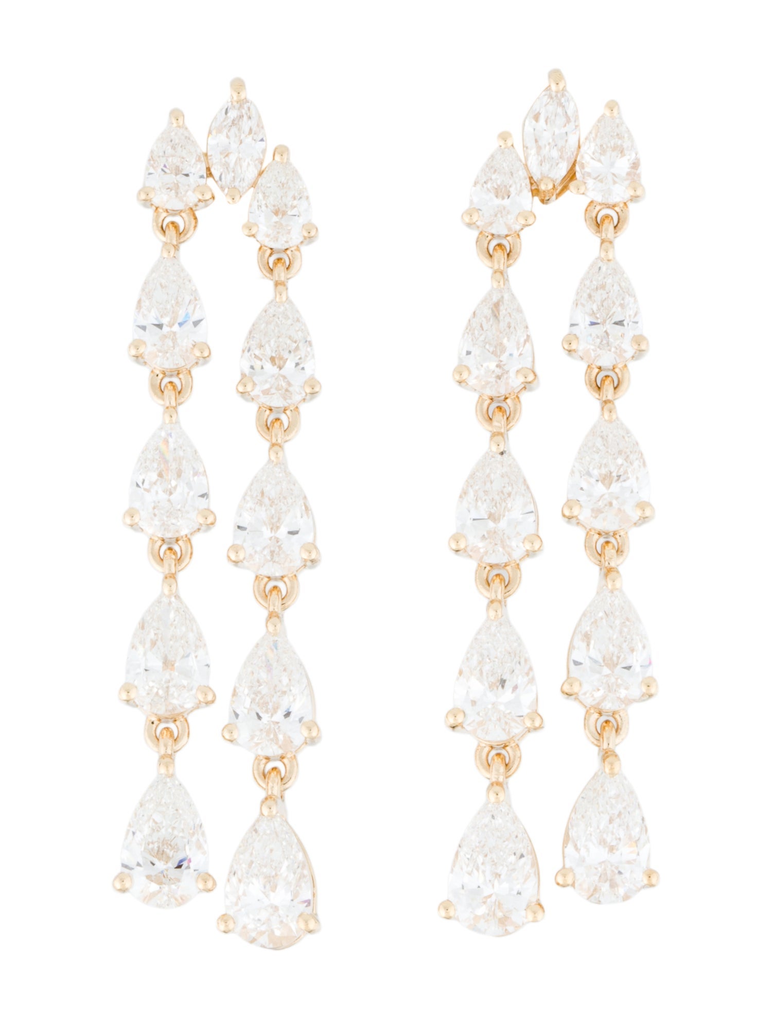 Earrings 14K 4.57ctw Lab-Grown Diamond Drop Earrings