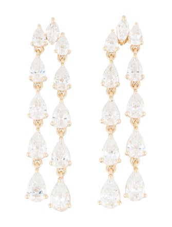Earrings 14K 4.57ctw Lab-Grown Diamond Drop Earrings