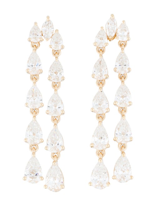 Earrings 14K 4.57ctw Lab-Grown Diamond Drop Earrings