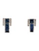 Earrings Sapphire & Diamond Earclip Earrings