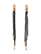 Earrings 14K Onyx Tassel Earrings