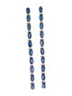 Earrings 14K 9.80ctw Sapphire & Diamond Drop Earrings