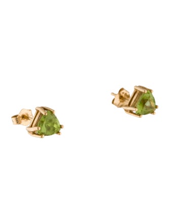 Earrings 14K 1.84ctw Peridot Stud Earrings
