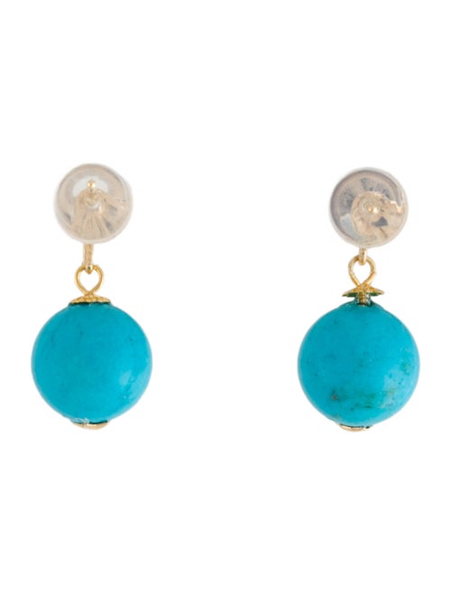 Earrings 18K Dyed Magnesite Drop Earrings