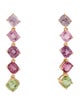 Earrings 18K Spinel & Peridot Drop Earrings