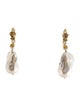 Earrings 14K Pearl & Multistone Drop Earrings