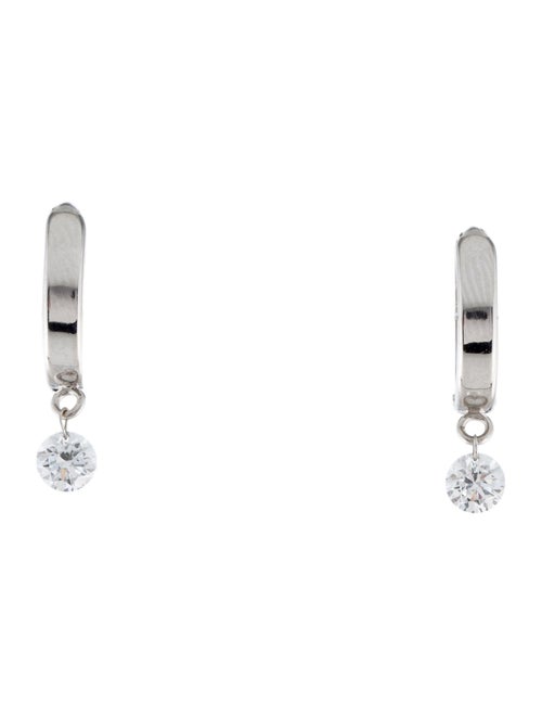 Earrings 14K Lab-Grown Diamond Drop Huggie Earrings