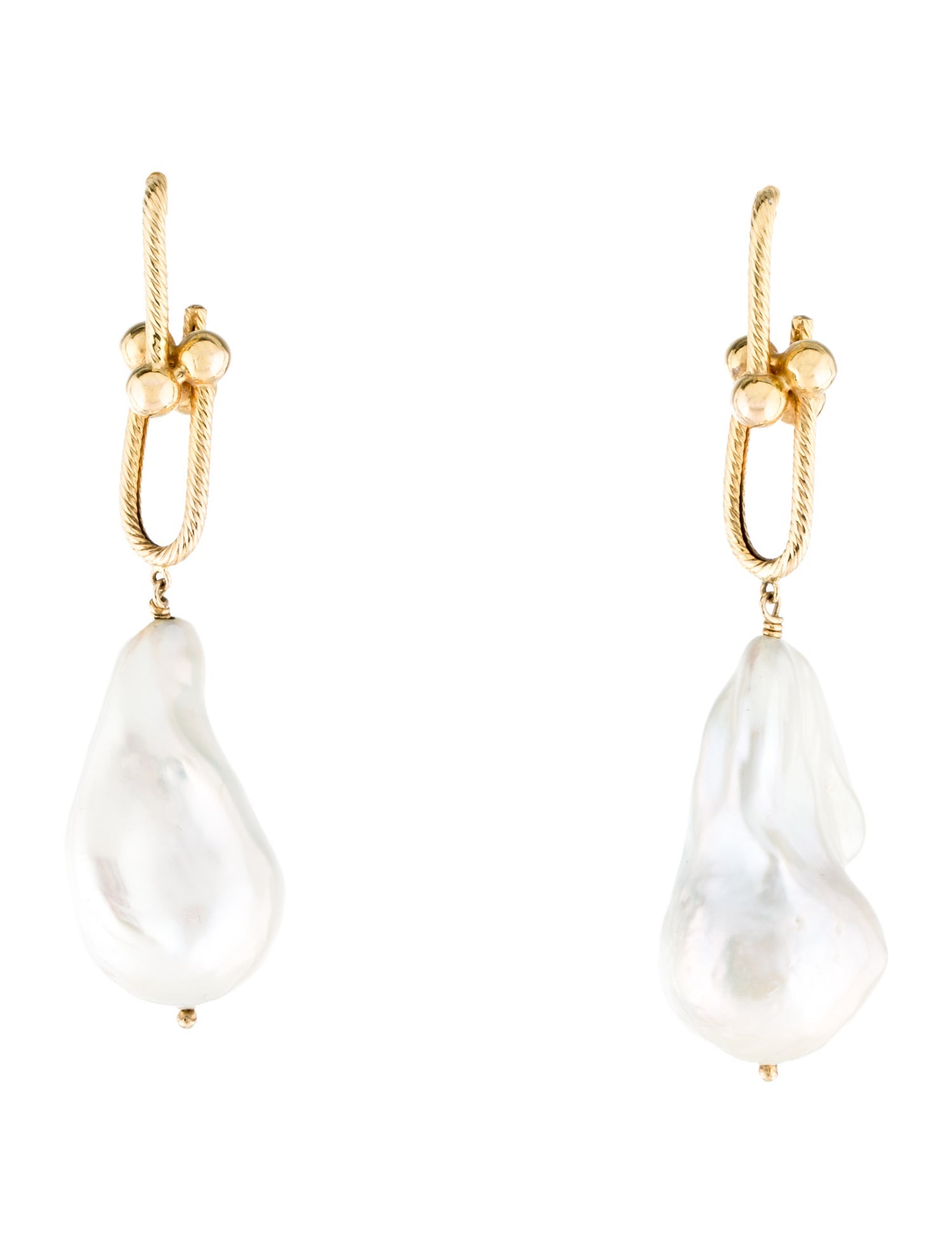 Earrings 14K Pearl Drop Earrings