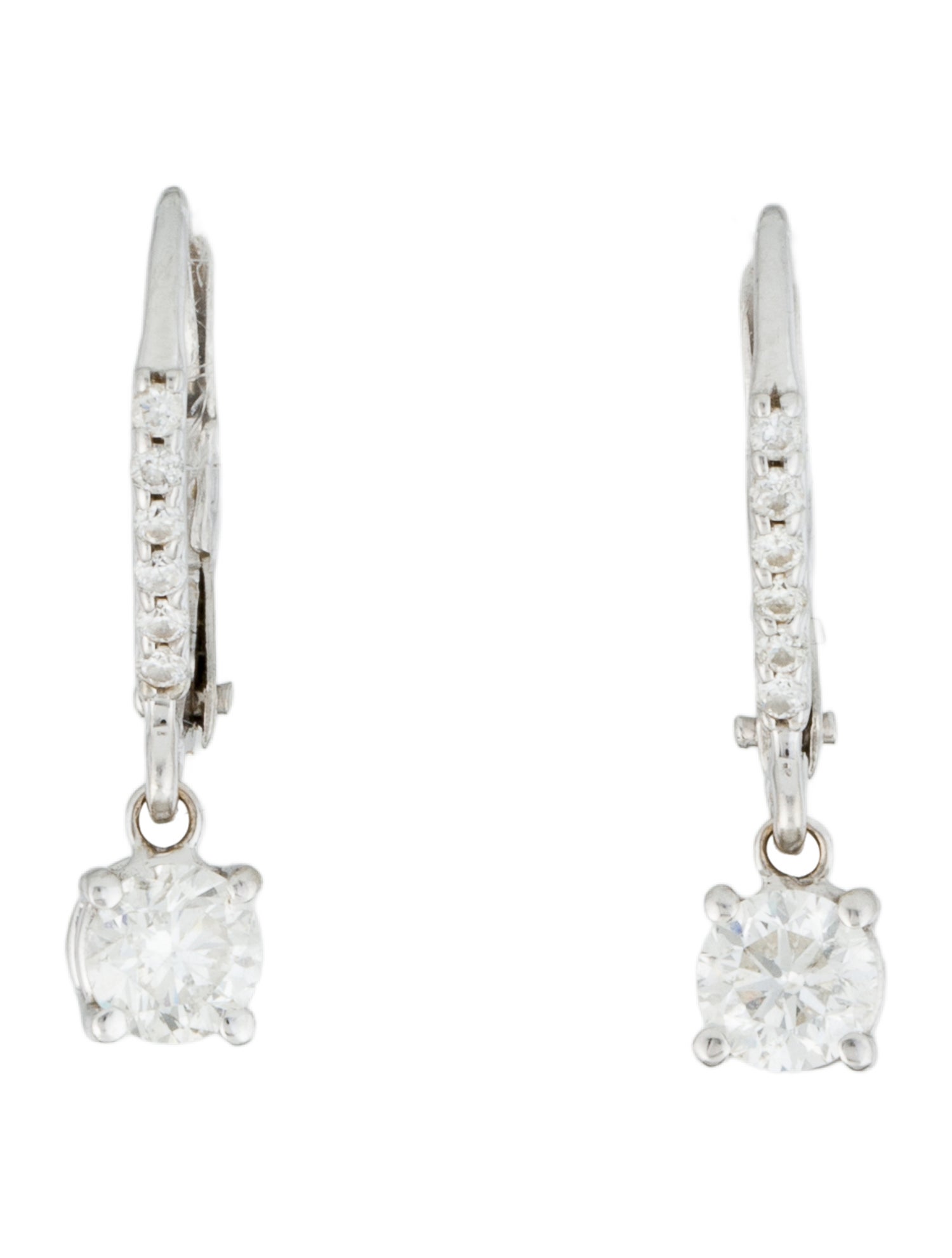 Earrings 14K Diamond Drop Earrings