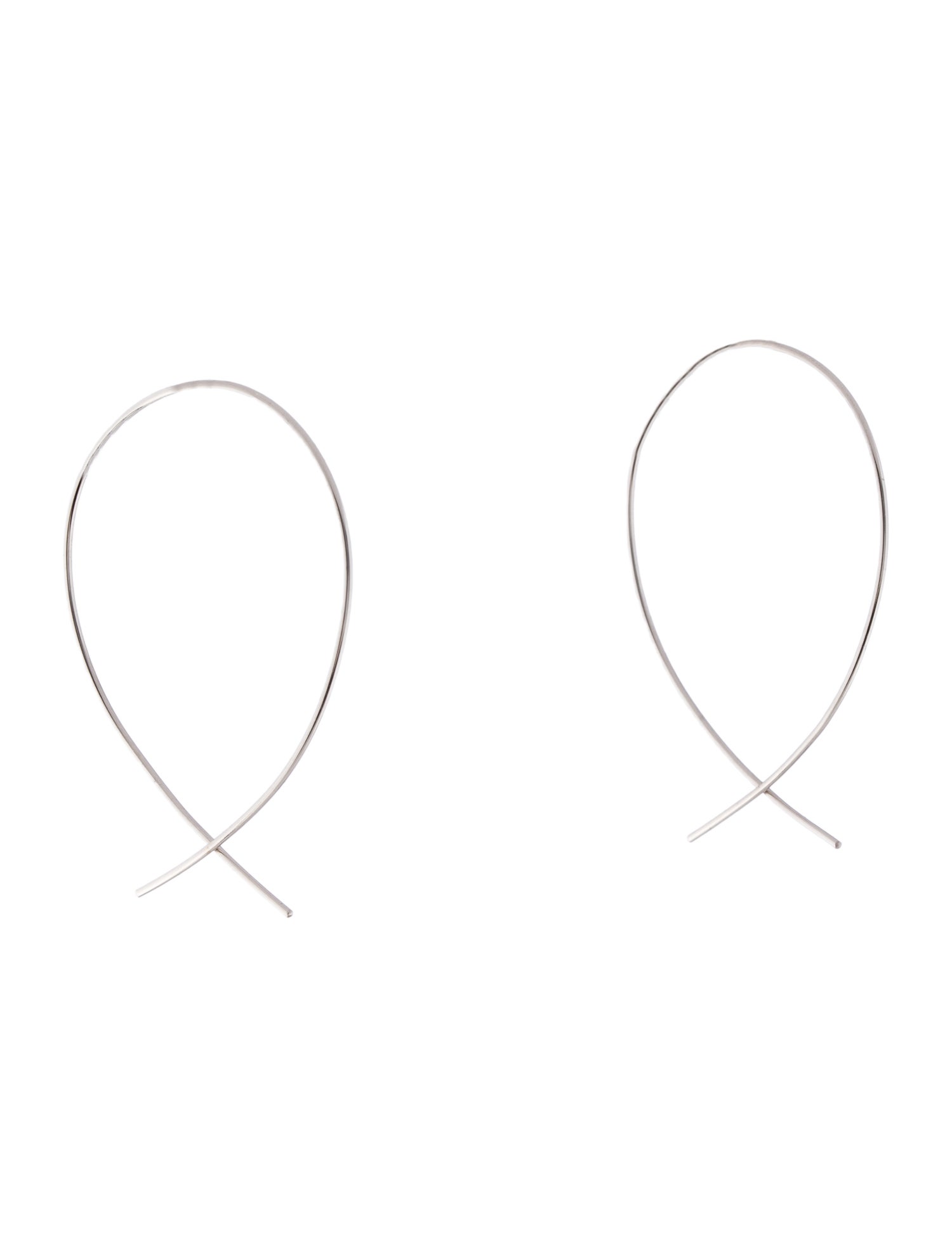 Earrings 14K Threader Hoop