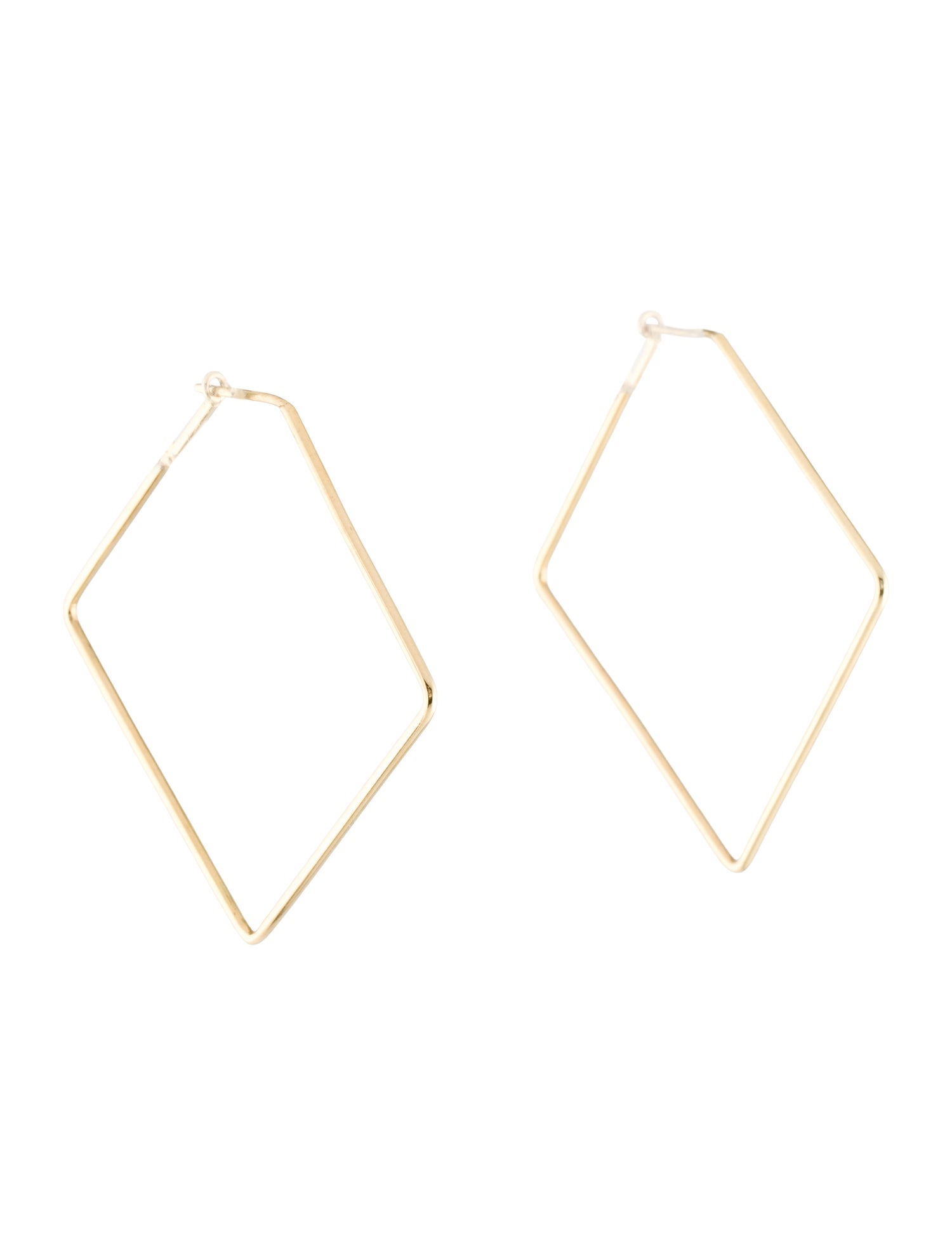 Earrings 14K Square Hoop