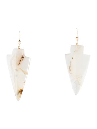 Earrings 14K Agate Drop Earrings