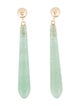 Earrings 14K Aventurine Quartz Drop Earrings