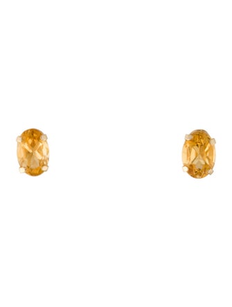 Earrings 14K 1.60ctw Citrine Stud Earrings