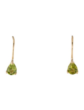 Earrings 14K Peridot Drop Earrings