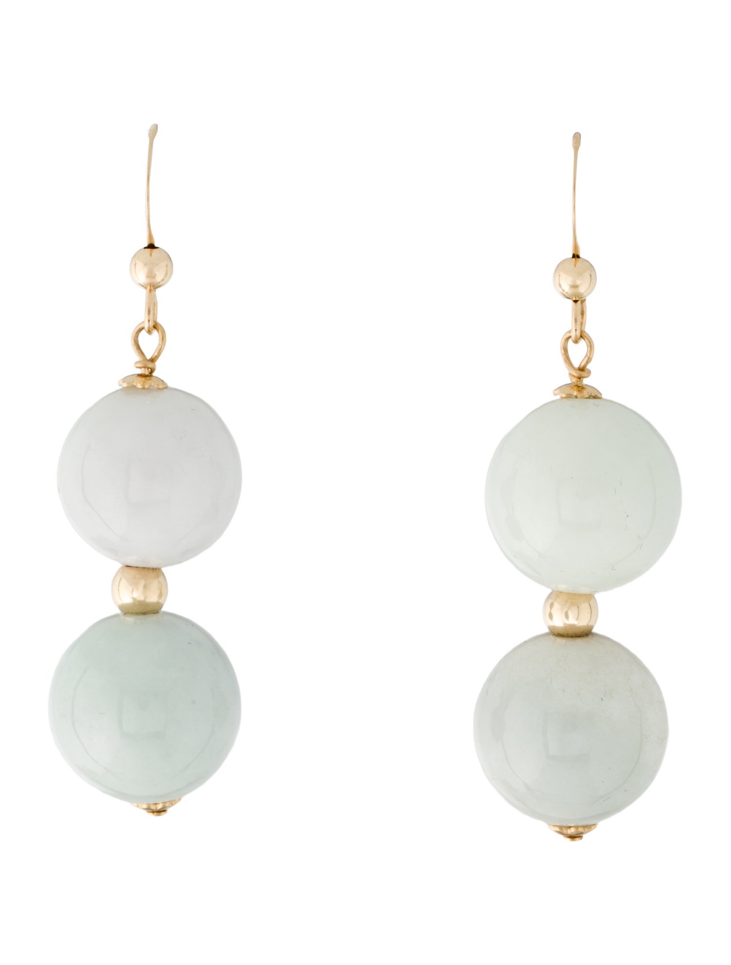 Earrings 14K Jadeite Drop Earrings