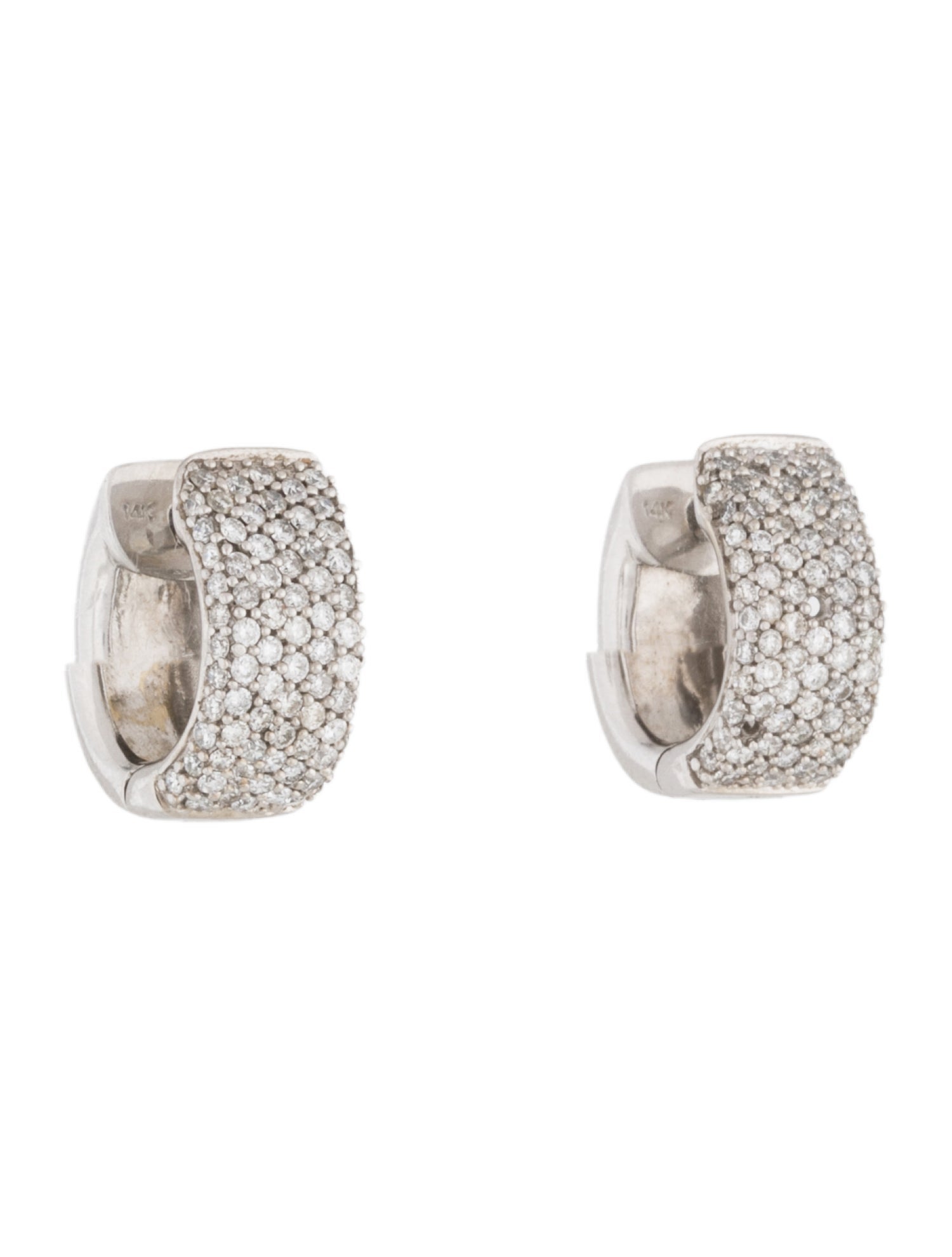 Earrings 14K Diamond Huggie
