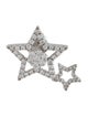 Earrings 18K Diamond Double Star Single Earring