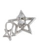 Earrings 18K Diamond Double Star Single Earring