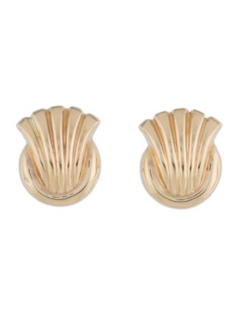 Earrings 14K Textured Earclip Earrings