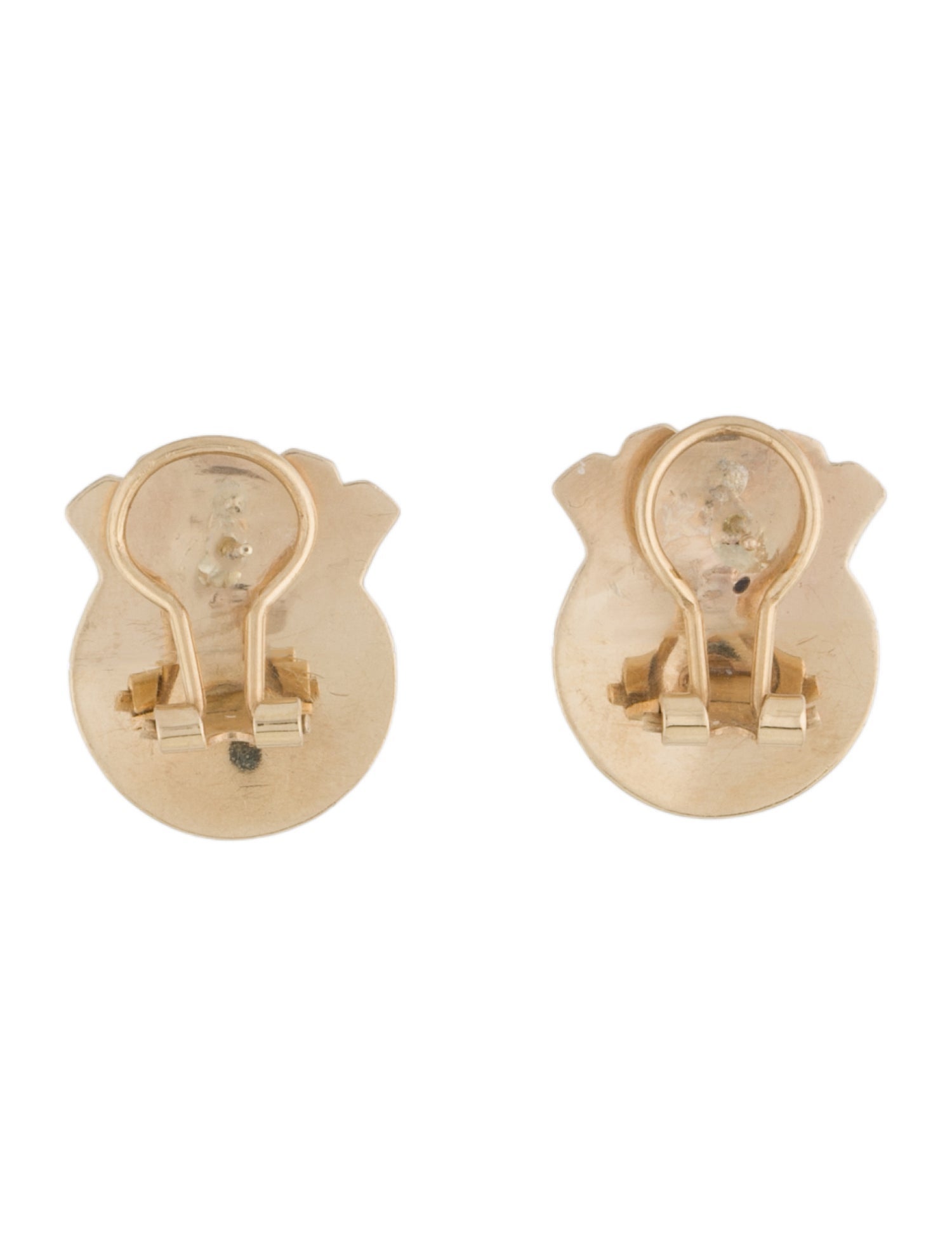 Earrings 14K Textured Earclip Earrings