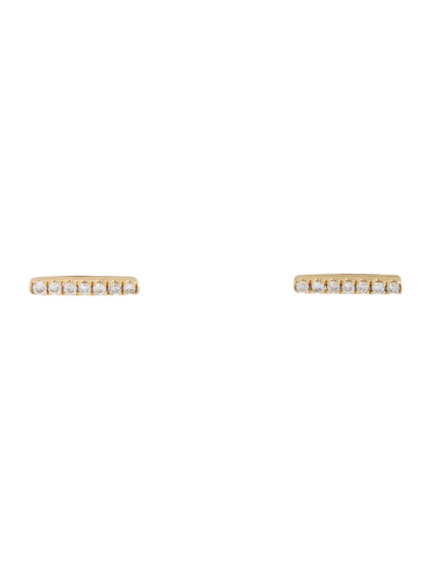 Earrings Shane Co. 14K Diamond Vertical Bar Stud