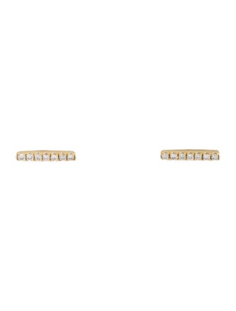 Earrings Shane Co. 14K Diamond Vertical Bar Stud Earrings