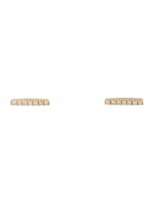 Earrings Shane Co. 14K Diamond Vertical Bar Stud Earrings