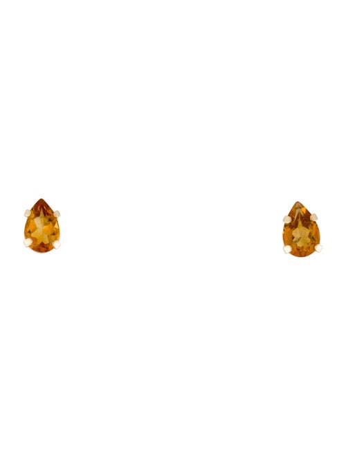 Earrings 14K Citrine Stud Earrings