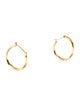 Earrings 14K Twisted Hoop Earrings
