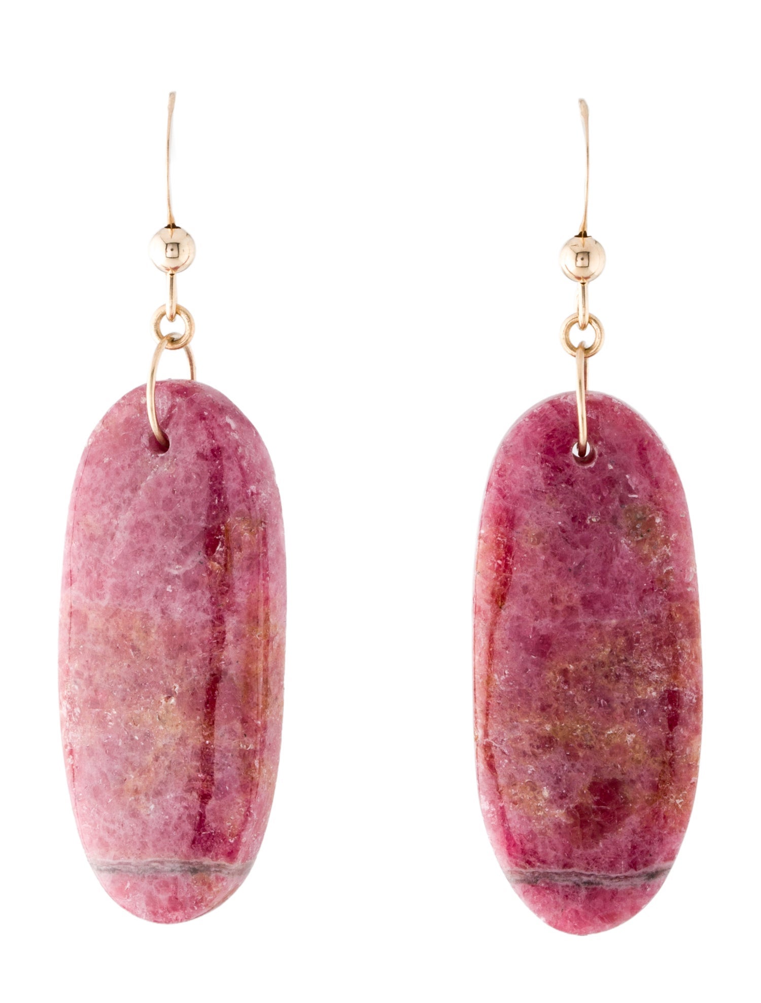 Earrings 14K Rhodonite Drop Earrings
