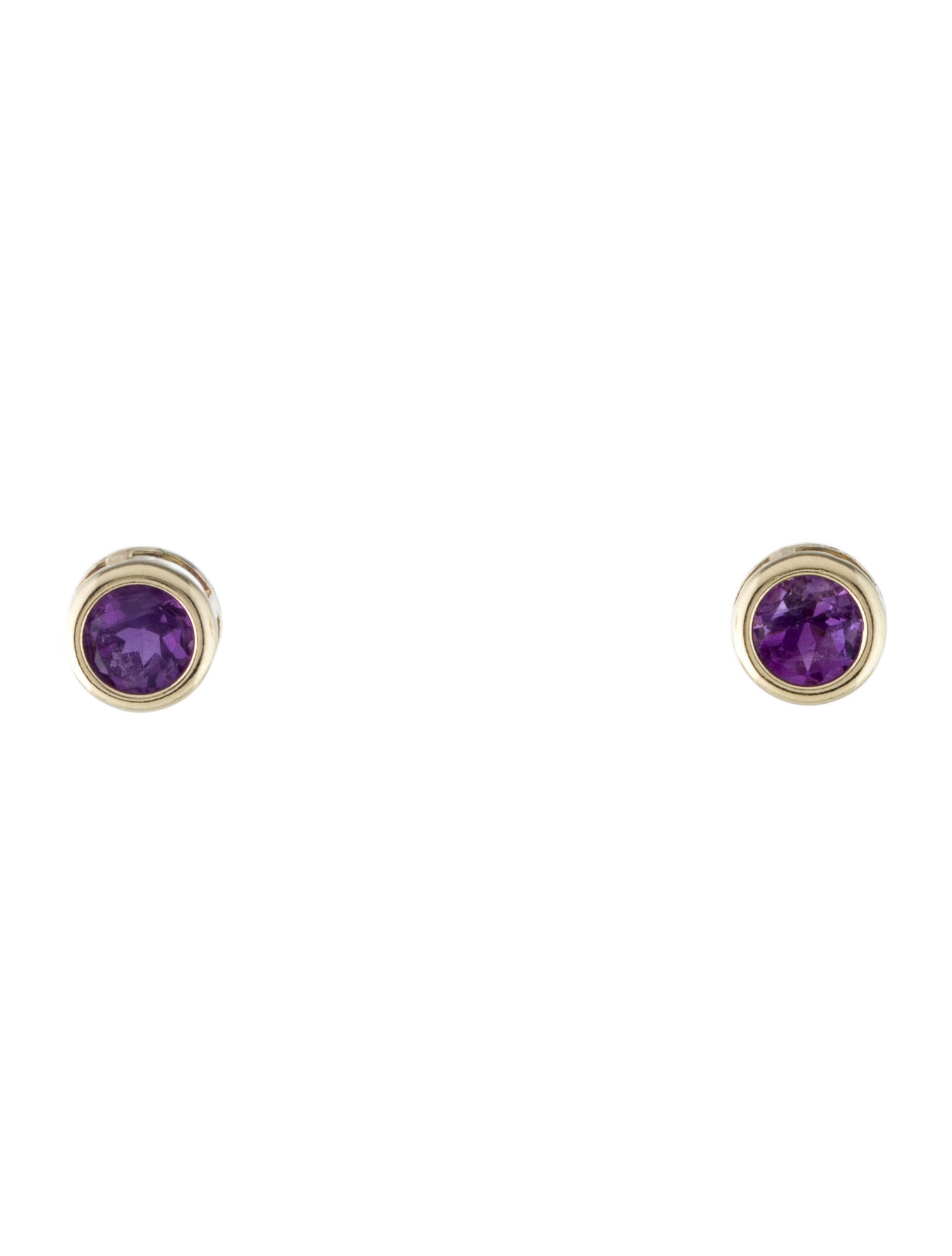 Earrings 14K Amethyst Stud
