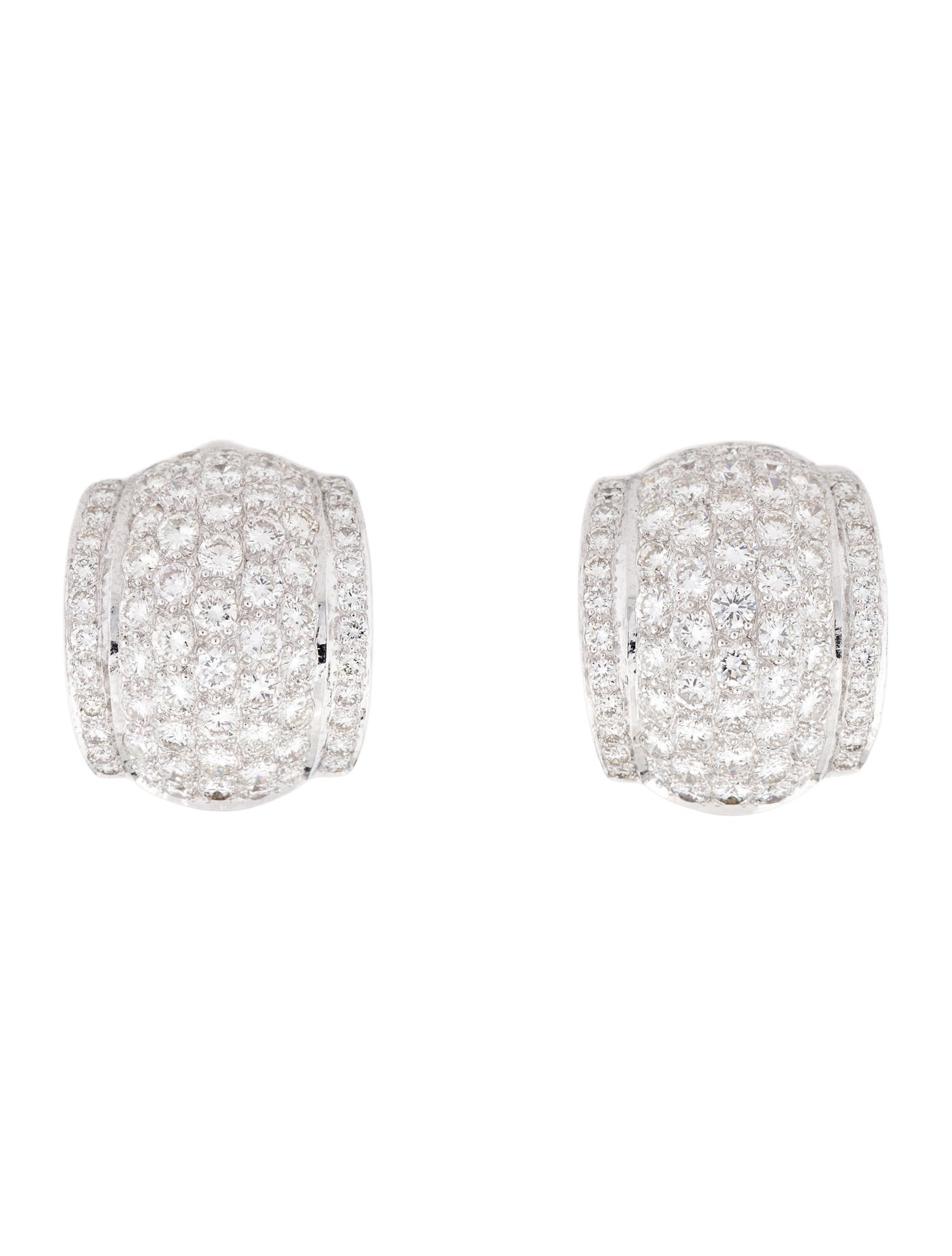 Earrings 18K 4.64ctw Diamond Earclips