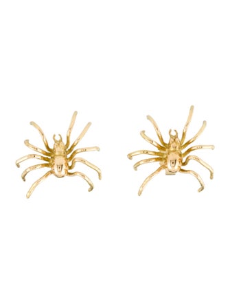 Aurélie Bidermann 18K Spider Stud Earrings