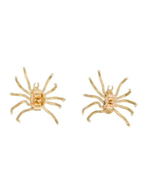 Aurélie Bidermann 18K Spider Stud Earrings