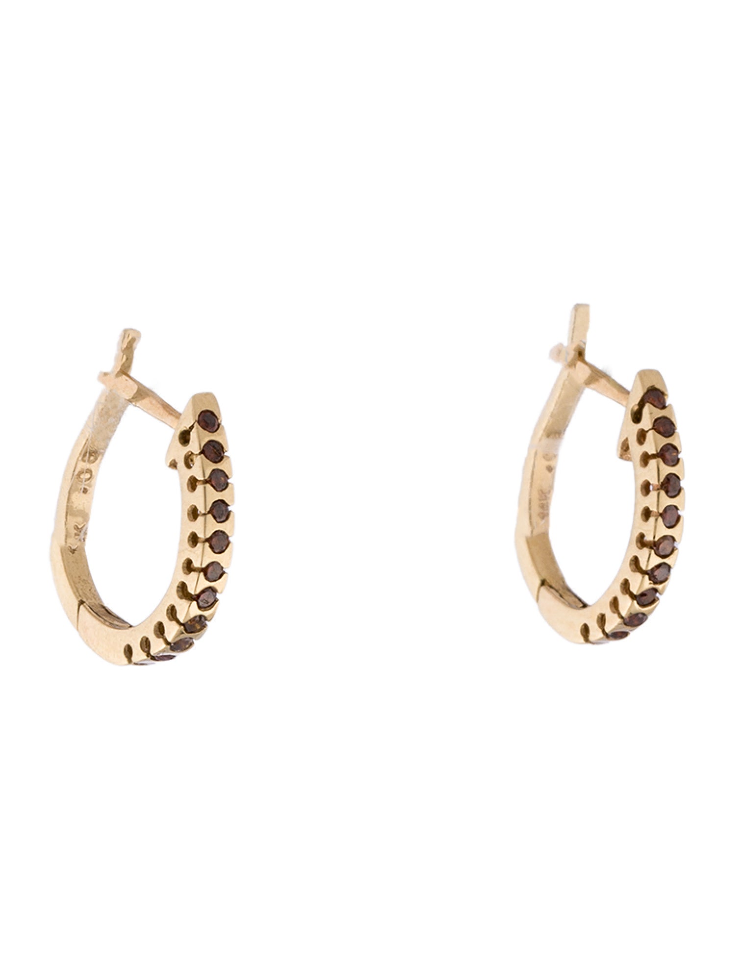 Earrings 14K Diamond Huggie Earrings