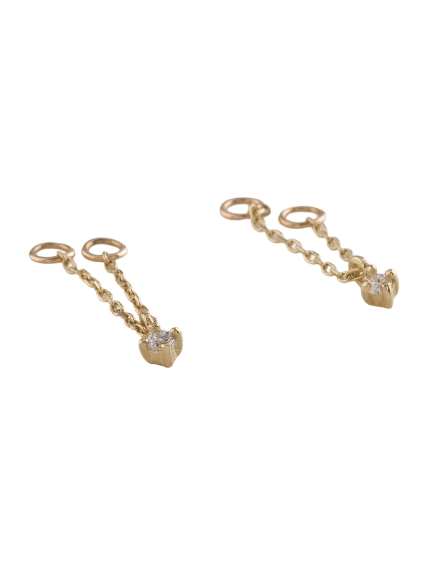 Earrings 14K Diamond Chain Earring Enhancers