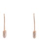 Earrings 14K Diamond Safety Pin Earrings