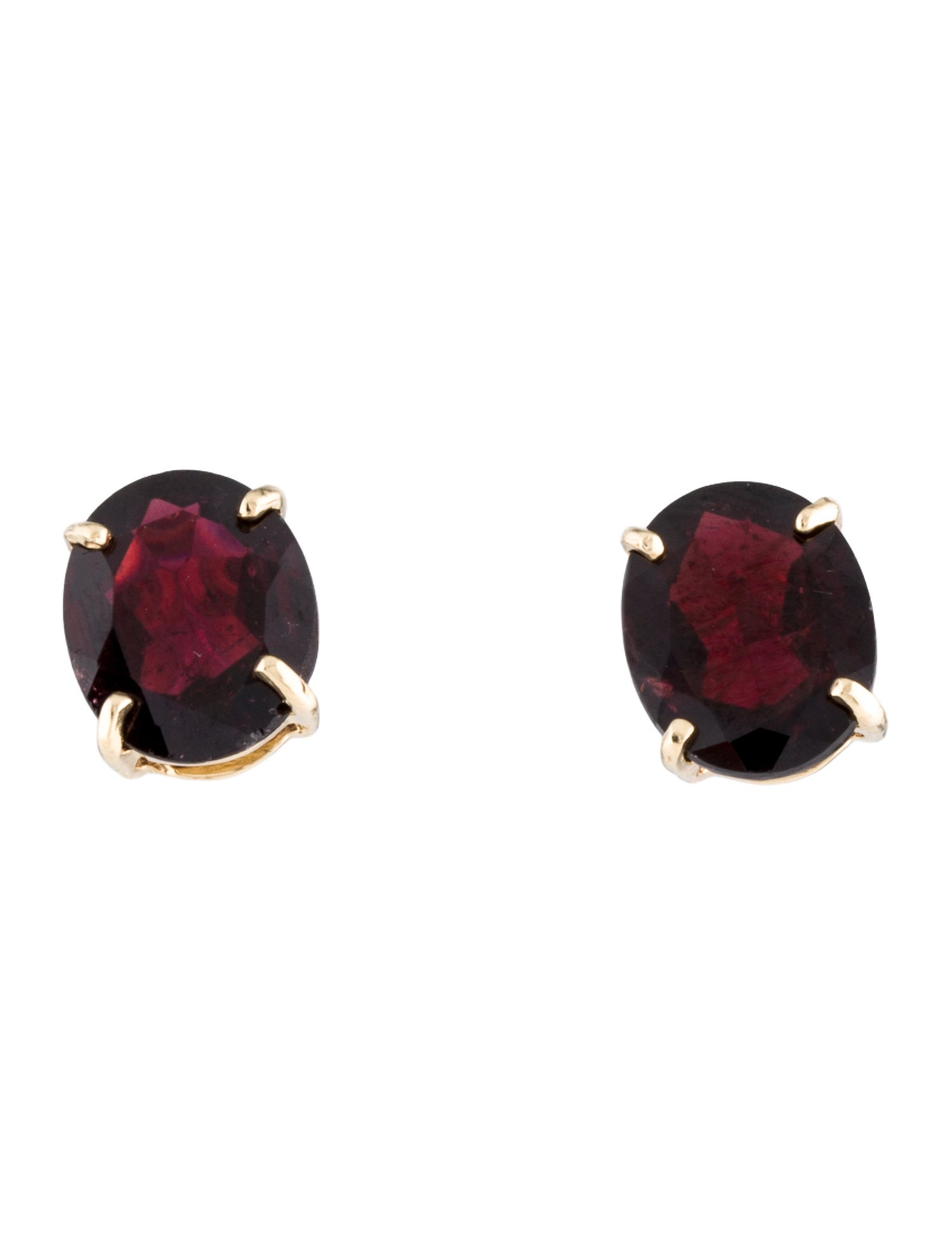 Earrings 14K 6.76ctw Garnet Stud