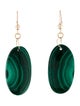 Earrings 14K Malachite Drop Earring
