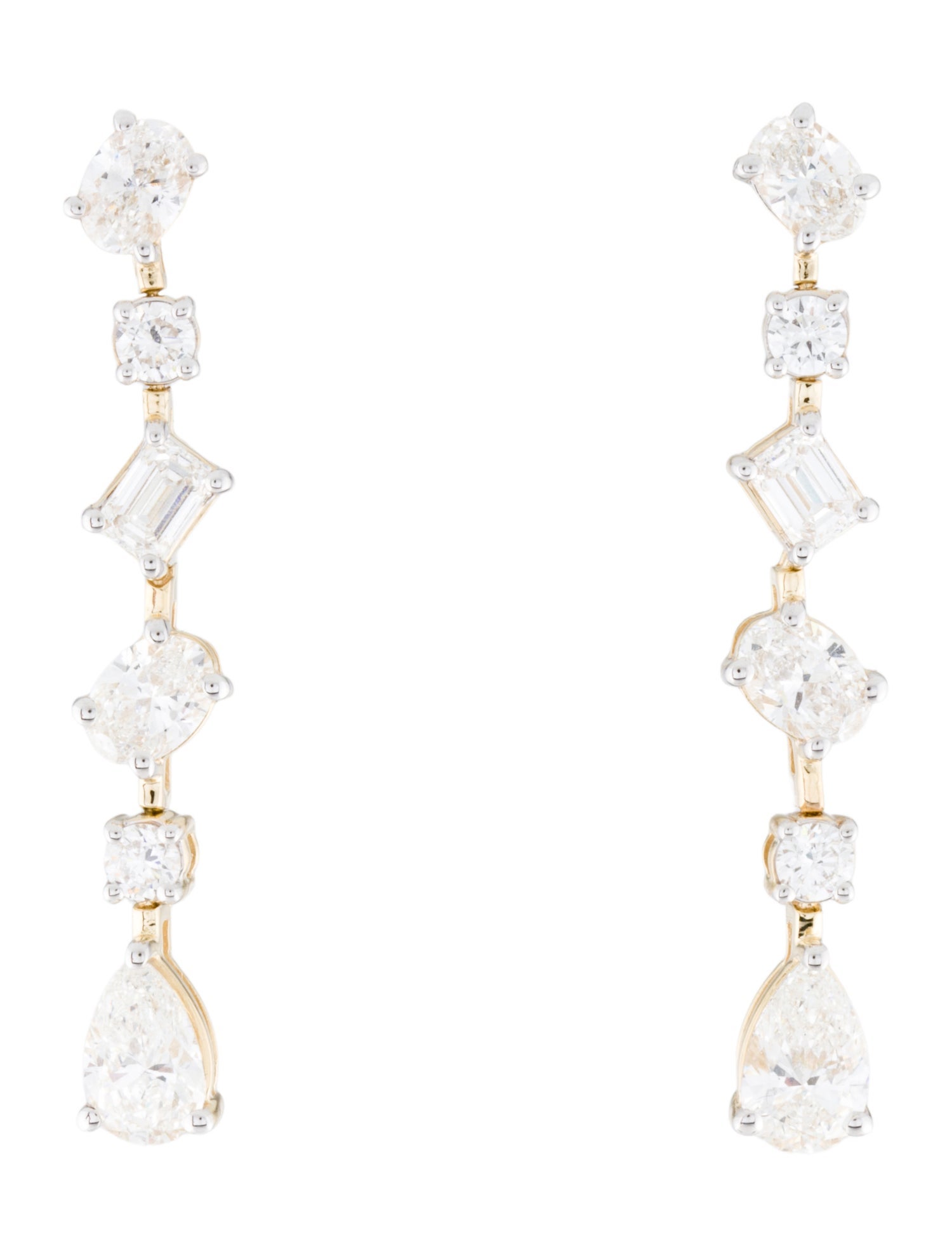 Earrings 14K 4.00ctw Lab-Grown Diamond Drop