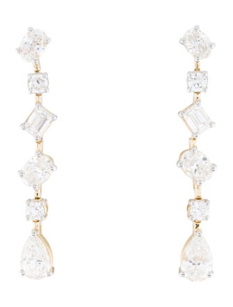 Earrings 14K 4.00ctw Lab-Grown Diamond Drop Earrings