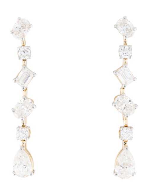 Earrings 14K 4.00ctw Lab-Grown Diamond Drop Earrings