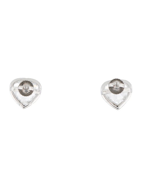Earrings Platinum 3.07ctw Lab-Grown Diamond Heart Stud Earrings