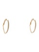 Earrings 14K Diamond Hoop Earrings